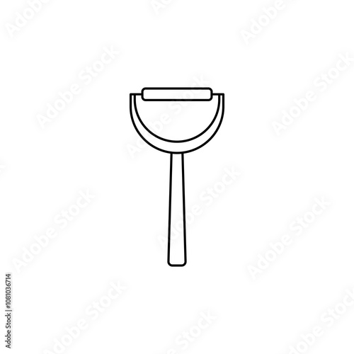 Potato peeler thin line vector icon.