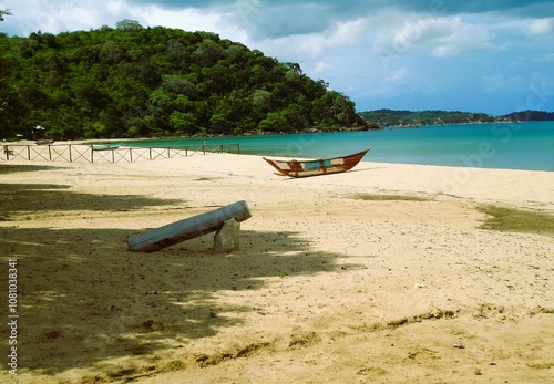 boat on the beach photo