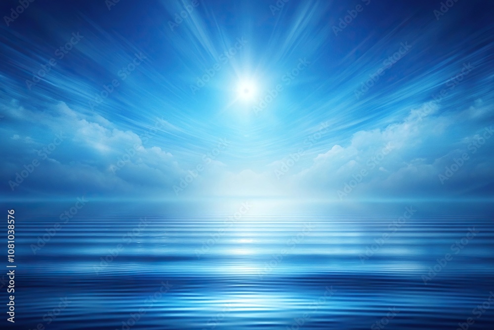 Blue abstract background with textured elegance, subtly captured in a panoramic view