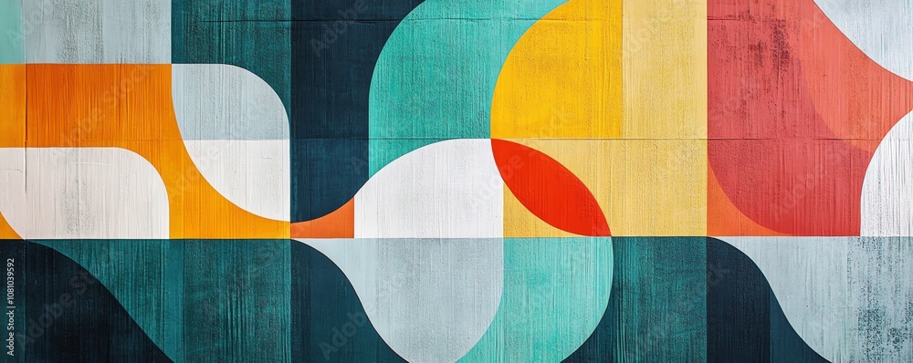 Playful Geometric Patterns on Wallpaper Playful Geometric Patterns on Wallpaper