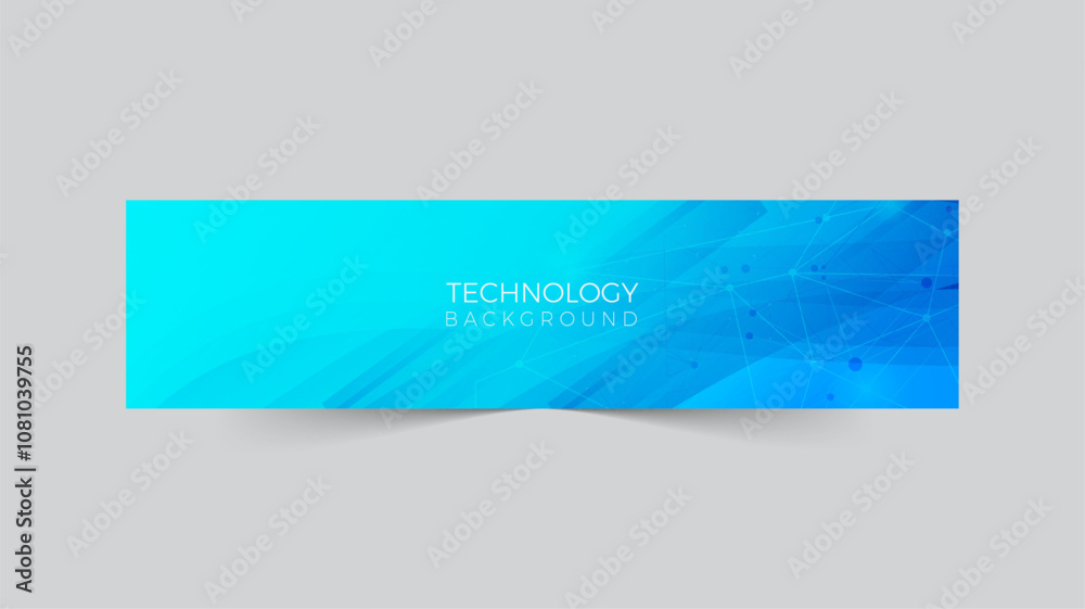 Obraz premium Modern Gradient abstract fluid technology twitch banner