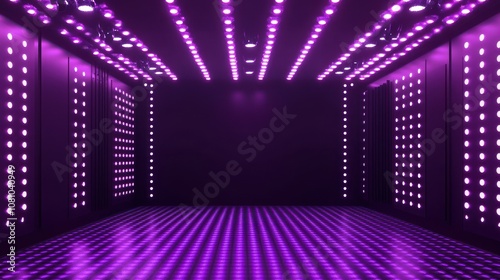 Wallpaper Mural Purple-lit room with modern lighting design. Torontodigital.ca