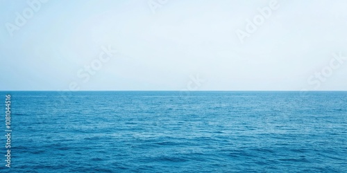 Wallpaper Mural Minimalist abstract art piece featuring a vast expanse of blue, abstract patterns, soothing textures, abstract art, serenity found Torontodigital.ca