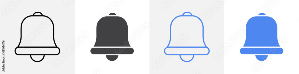 bell icon Group symbol or sign vector bell icon Group symbol or sign vector