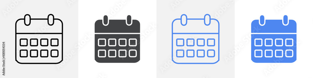 calendar icon Group symbol or sign vector calendar icon Group symbol or sign vector
