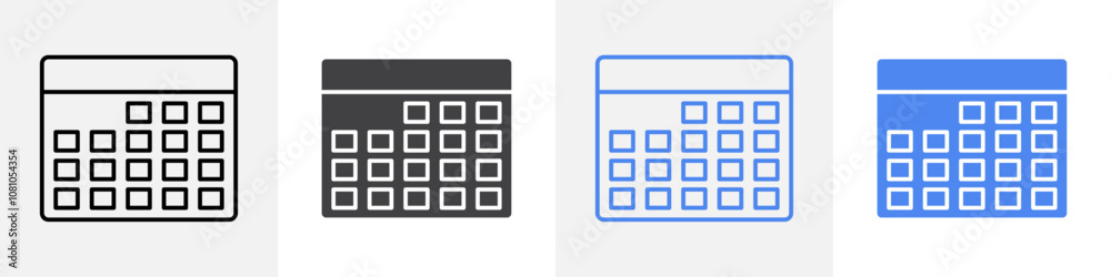 calendar icon Group symbol or sign vector calendar icon Group symbol or sign vector