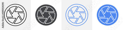 camera lens icon Group symbol or sign vector