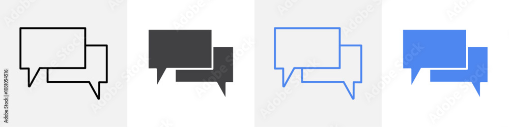 chat box icon Group symbol or sign vector chat box icon Group symbol or sign vector