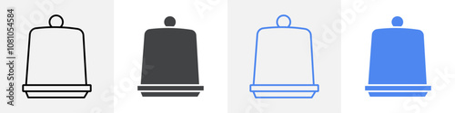 cloche icon Group symbol or sign vector