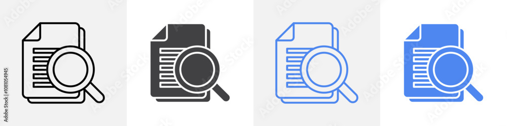 document search icon Group symbol or sign vector document search icon Group symbol or sign vector