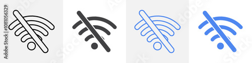 no wifi icon Group symbol or sign vector