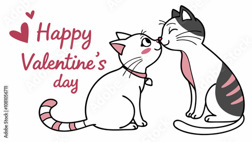 Cute romantic cats