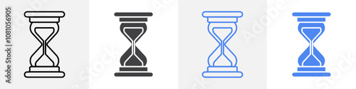 sand clock icon Group symbol or sign vector