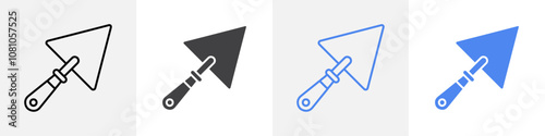 trowel icon Group symbol or sign vector