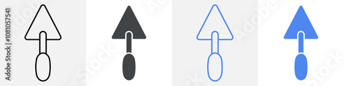 trowel icon Group symbol or sign vector