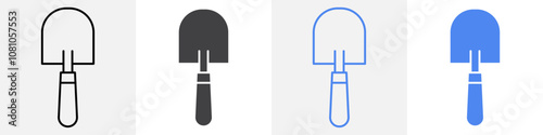 trowel icon Group symbol or sign vector