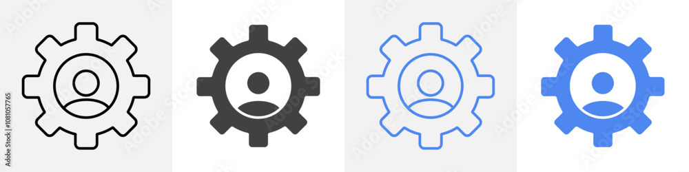 user setting icon Group symbol or sign vector