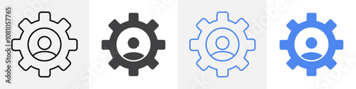 user setting icon Group symbol or sign vector