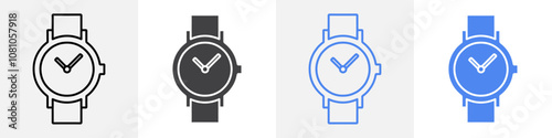 wrist watch icon Group symbol or sign vector