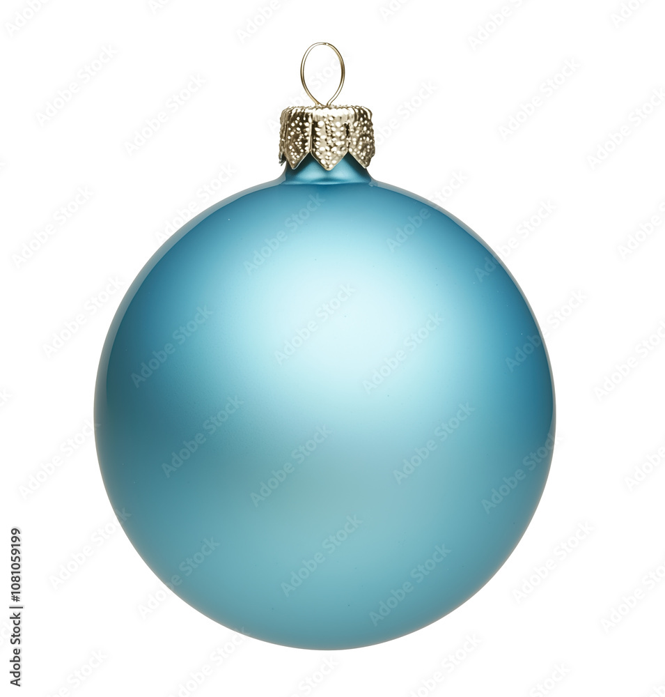 Blue Beautiful Christmas Ball Ornament Vector Illustration isolated on transparent background Blue Beautiful Christmas Ball Ornament Vector Illustration isolated on transparent background