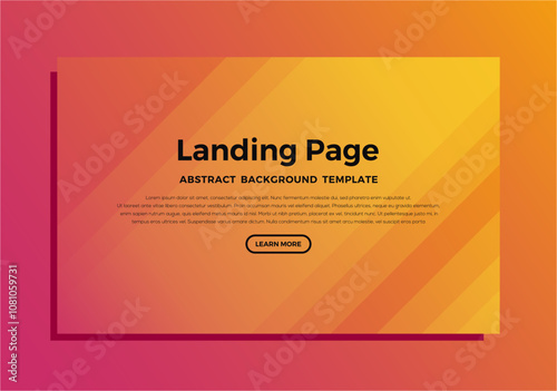new lading page background template