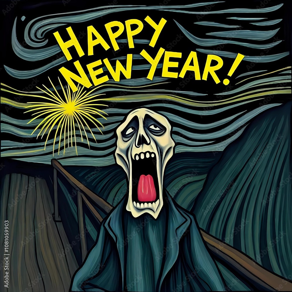 Happy NEW year!! SCREAM. Happy NEW year!! SCREAM.
