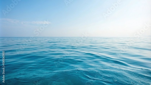 Wallpaper Mural Softly gradient blue hues merge with gentle water ripples in the calm ocean surface, tranquil, water texture, gentle, natural light Torontodigital.ca