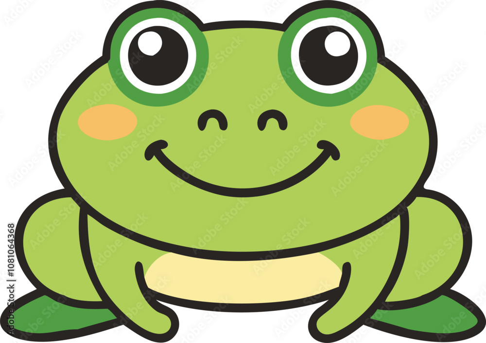 baby frog smiling vector illustration. baby frog smiling vector illustration.
