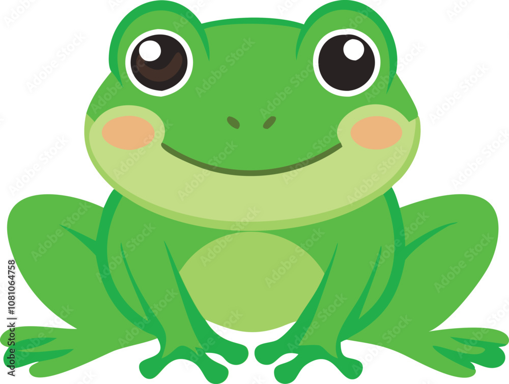 baby frog smiling vector illustration. baby frog smiling vector illustration.