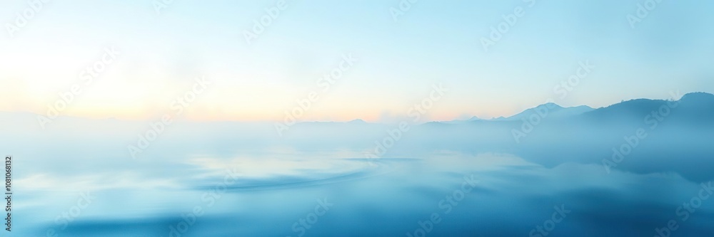 Soft watercolor splashes in blues and greens on a misty lake surface at dawn, blues, reflections, artistic Soft watercolor splashes in blues and greens on a misty lake surface at dawn, blues, reflections, artistic