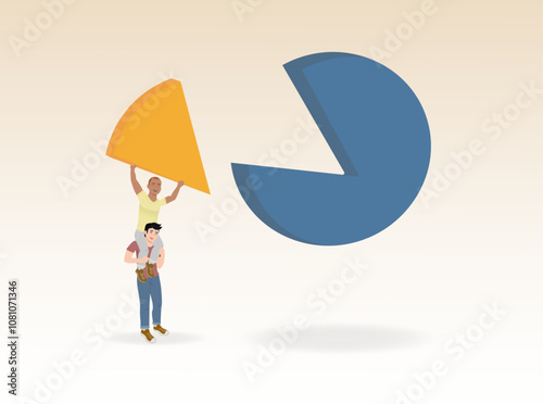 Connected people or community help finding solution concept, collaboration work together to solve problem, teamwork unite together to achieve success, business people team succeed solve jigsaw puzzle.