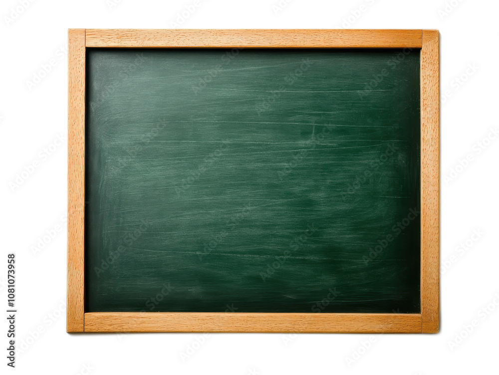 Classic Rectangular Green Blackboard on Wooden Frame Classic Rectangular Green Blackboard on Wooden Frame