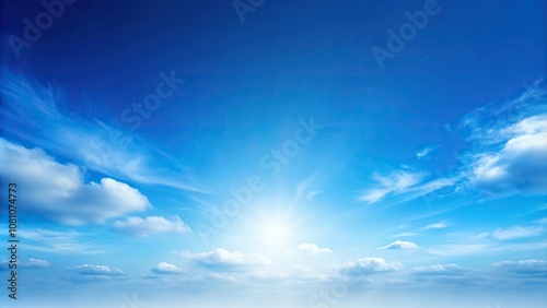 Fototapeta Naklejka Na Ścianę i Meble -  clear blue sky background with soft gradient