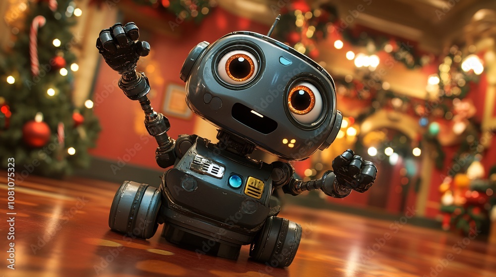 Xmas happy robot Xmas happy robot