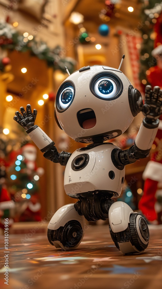 Xmas happy robot Xmas happy robot