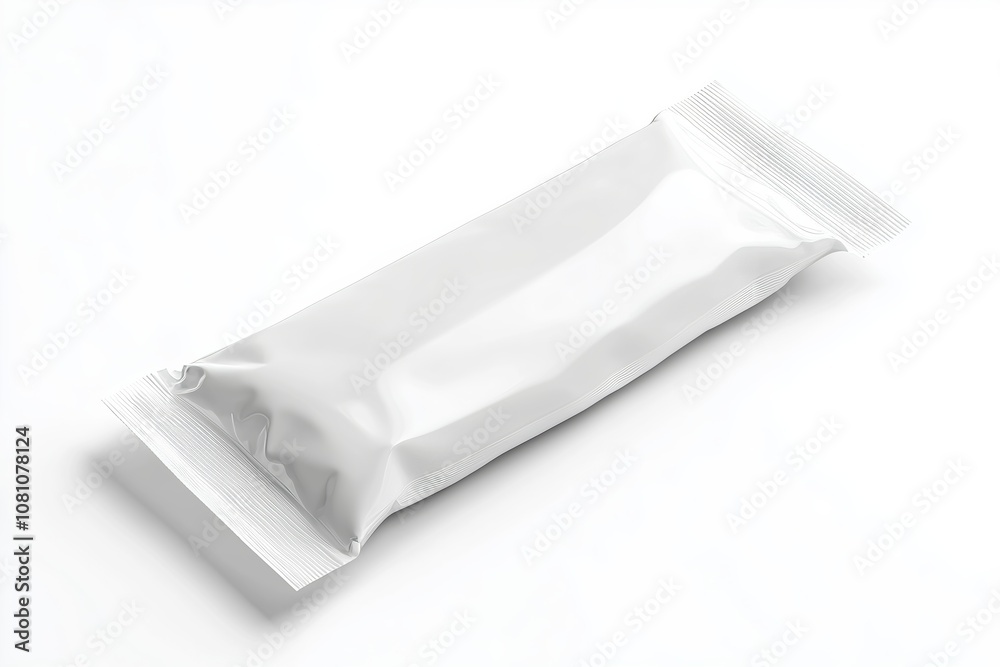 white snack plastic packaging for mockup on white background white snack plastic packaging for mockup on white background