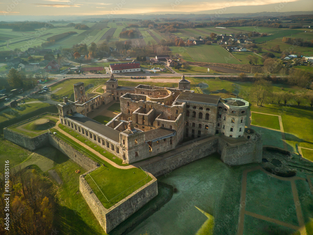 Krzyżtopór Castle in Ujazd, Poland.