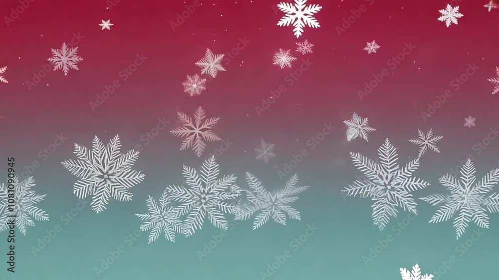 Colorful Snowflakes Animated Background Colorful Snowflakes Animated Background