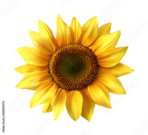 Sunflower isolated on a transparent background