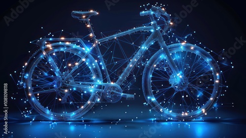 Abstract Digital Bicycle photo