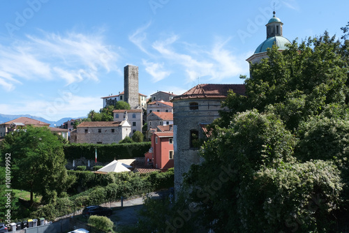 Il villaggio di Vezzano Inferiore nel comune di Vezzano Ligure in provincia di La Spezia, Liguria, Italia.