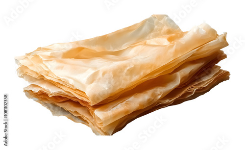 Sweet Arabic phyllo isolated on a transparent background photo