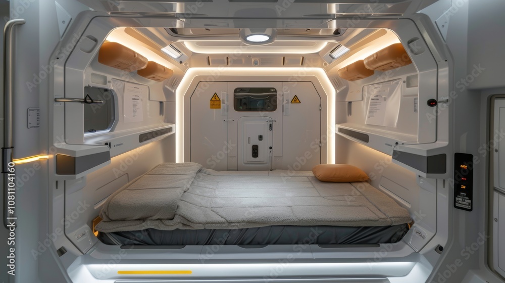 Cozy Travel Pod with Advanced Safety Features Generative AI Cozy Travel Pod with Advanced Safety Features Generative AI