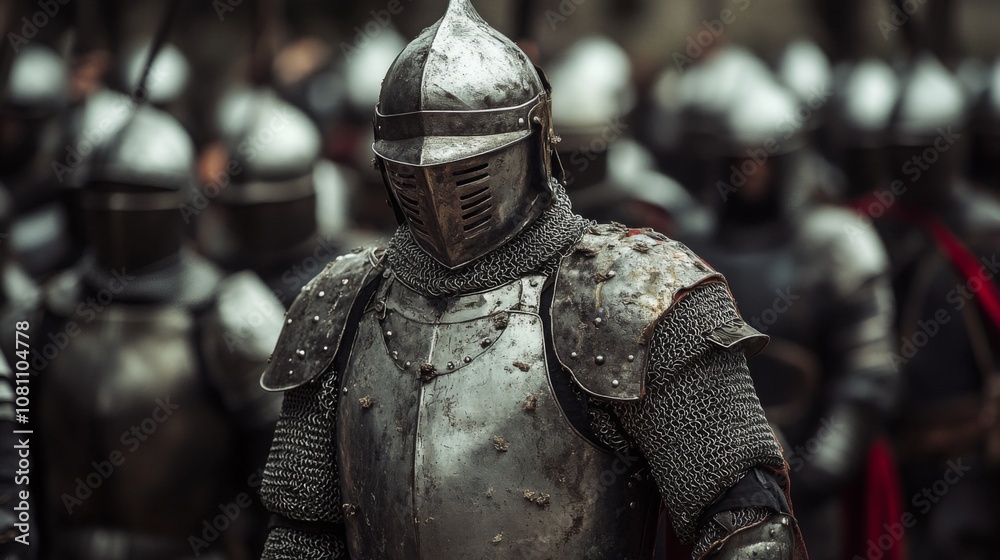 Medieval Knight in Battle Armor Medieval Knight in Battle Armor