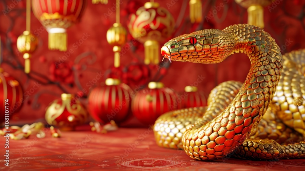 Luxurious Chinese New Year Decoration Generative AI Luxurious Chinese New Year Decoration Generative AI