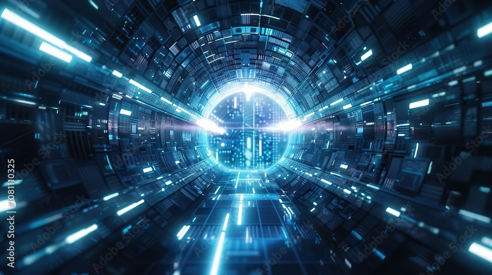 Digital futuristic background