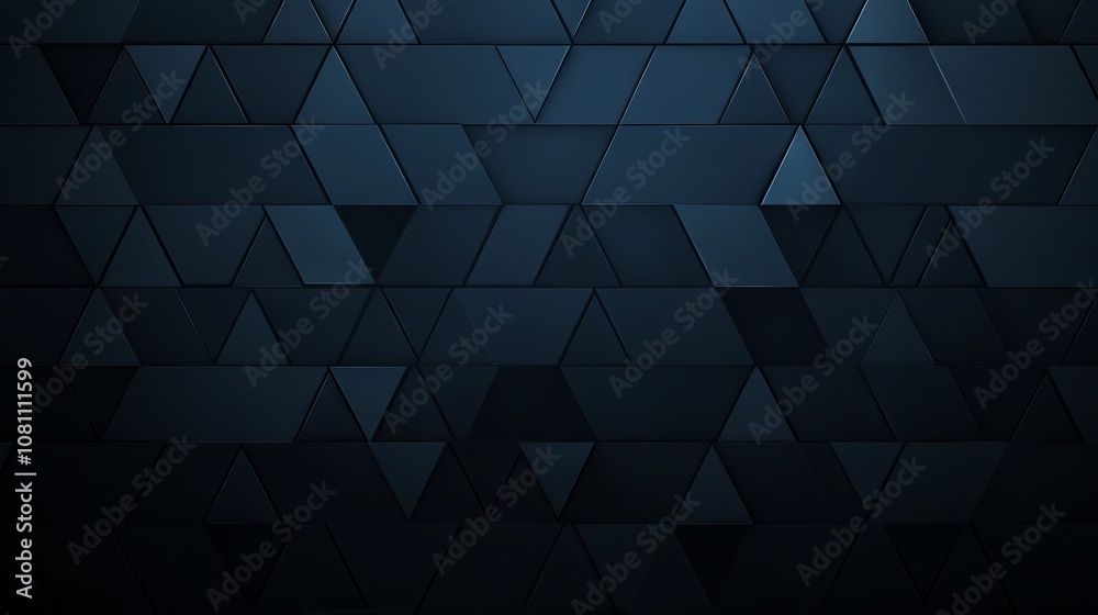 A black background with many triangles A black background with many triangles