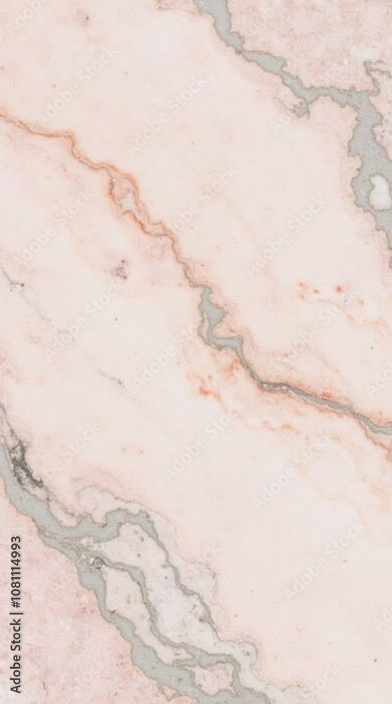 Delicate veining patterns in soft pinks and grays create a serene marble effect.