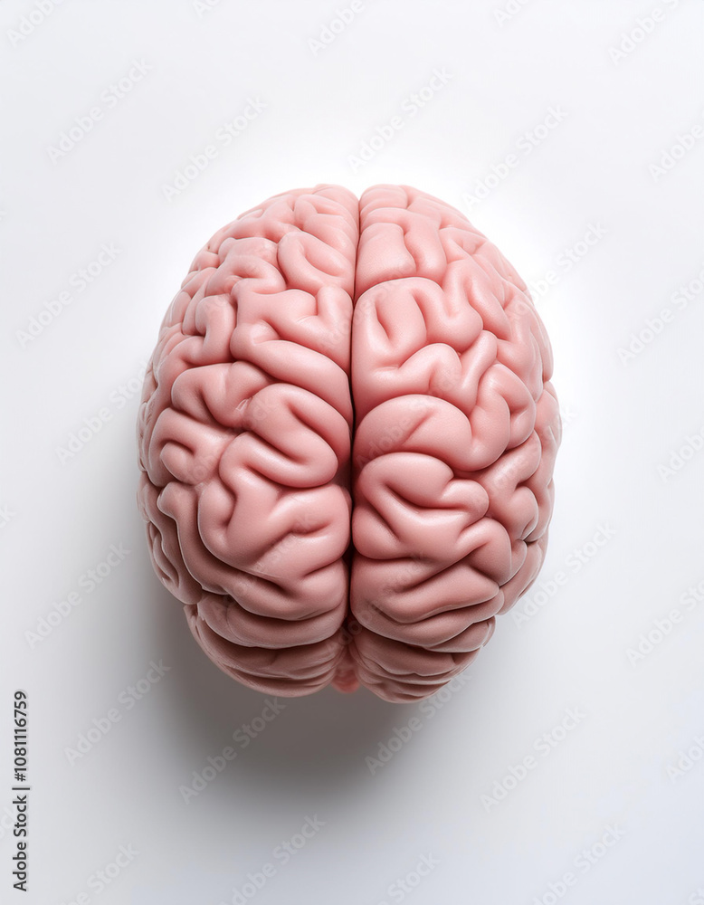 human brain isolated on light white human brain isolated on light white
