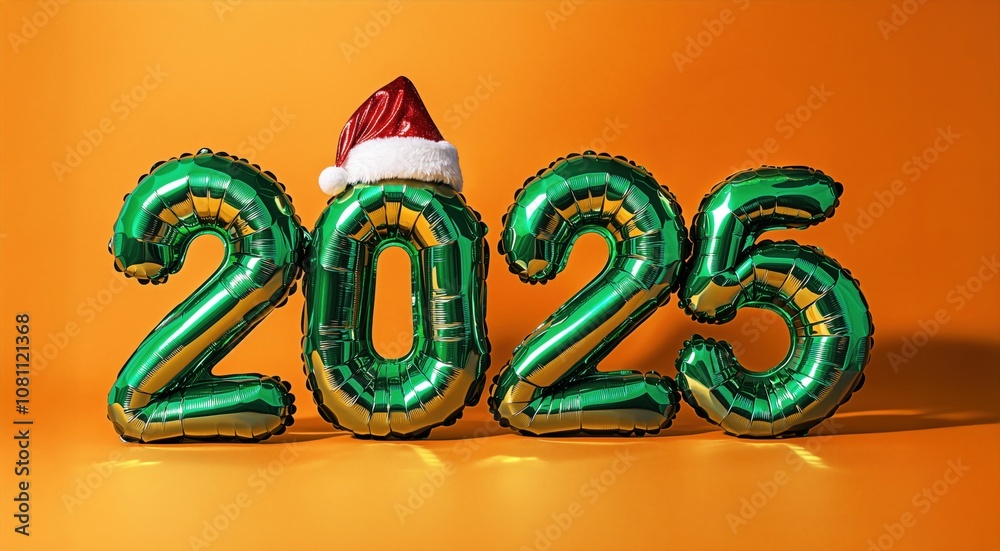 2025 balloons in the shape of snake skin numbers. 2025 balloons in the shape of snake skin numbers.